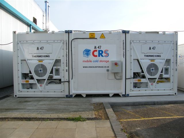 60 Pallet Extra Wide Mobile Cold Stores - CRS Cold Storage UK